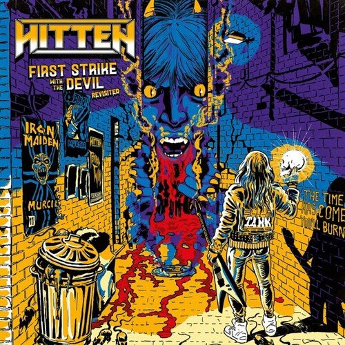 HITTEN - FIRST STRIKE WITH THE DEVIL - REVISITED - MUSTARD Vinyl LP