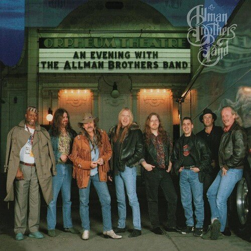 ALLMAN BROTHERS - AN EVENING WITH THE ALLMAN BROTHERS BAND - FIRST Black /Blue Swirl VINYL LP