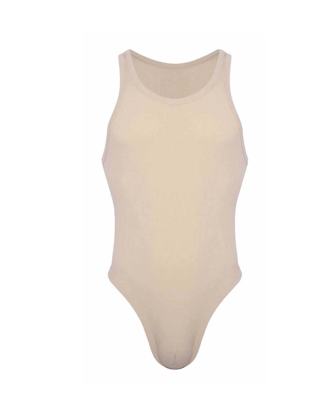 Cotton Rib Bodysuit | Sand