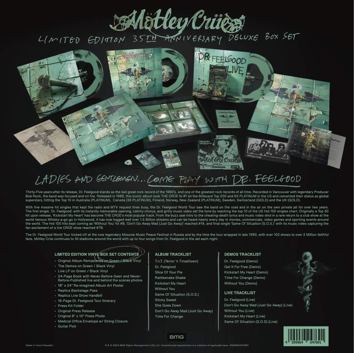 MOTLEY CRUE - DR FEELGOOD (35TH ANNIVERSARY) Vinyl LP