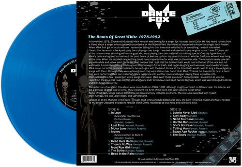 DANTE FOX - ROOTS OF GREAT WHITE 1978-1982 - BLUE Vinyl LP