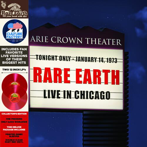 RARE EARTH - LIVE IN CHICAGO - RED TRANSLUCENT Vinyl LP
