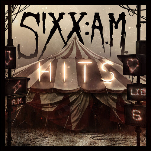 SIXX:A.M. - HITS - TRANSLUCENT RED WITH BLACK SMOKE Vinyl LP