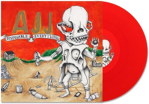 AJJ - DISPOSABLE EVERYTHING - STRAWBABLY RED Vinyl LP