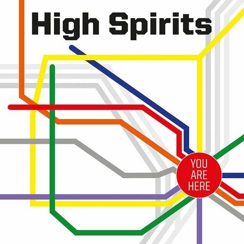 HIGH SPIRITS - YOU ARE HERE - BLUE W/ WHITE & RED SPLATTER Vinyl LP