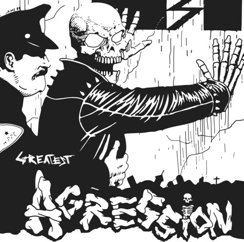 AGRESSION - GREATEST - BLACK/WHITE SPLATTER Vinyl LP