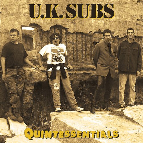 UK SUBS - QUINTESSENTIALS - YELLOW/BLACK SPLATTER Vinyl LP
