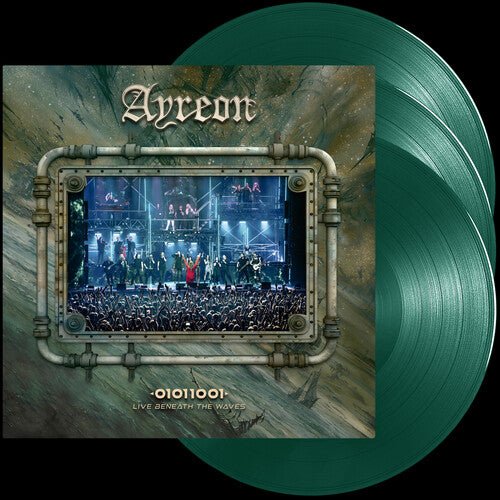 AYREON - 01011001 - LIVE BENEATH THE WAVES - GREEN Vinyl LP