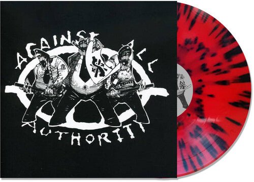AGAINST ALL AUTHORITY - 24 HOUR ROADSIDE RESISTANCE - RED W/ BLACK Vinyl LP