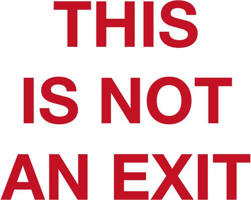 BACKFIRES - THIS IS NOT AN EXIT - TRANSLUCENT BLOOD RED Vinyl LP
