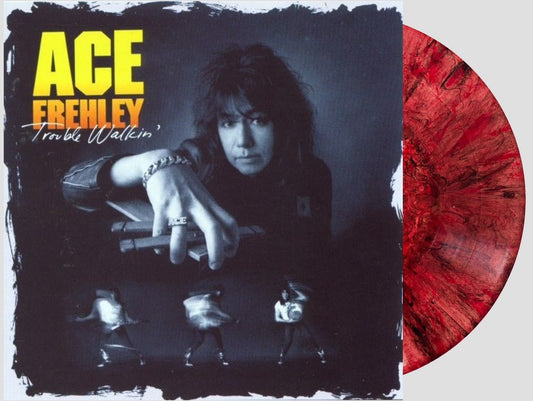 Ace Frehley - Trouble Walkin' Oxblood Red "Hide Your Heart" Swirl Vinyl LP