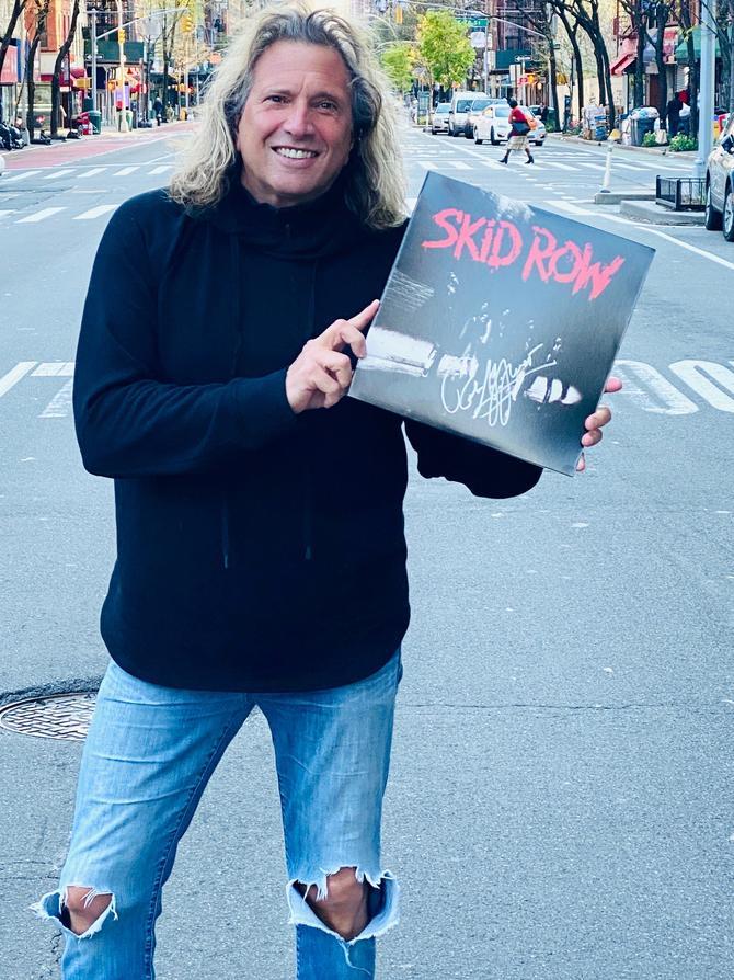 Rob Affuso Autographed and Inscribed "Play It Loud" Skid Row Purple Vinyl LP