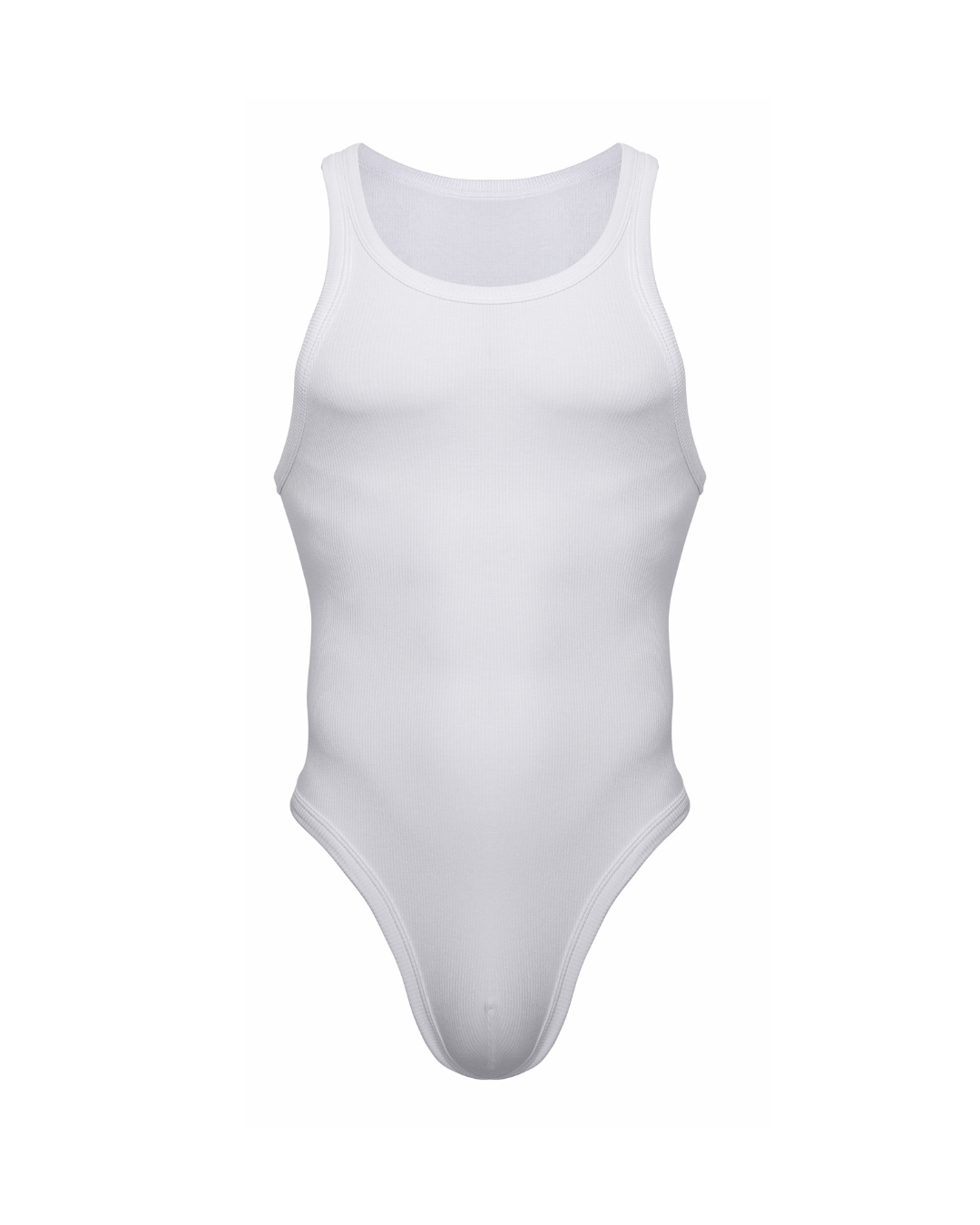Cotton Rib Bodysuit | Pure White