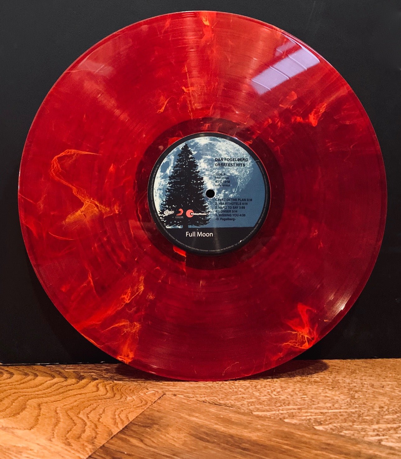DAN FOGELBERG - GREATEST HITS POSTER & 180 GRAM RED SWIRL Vinyl LP