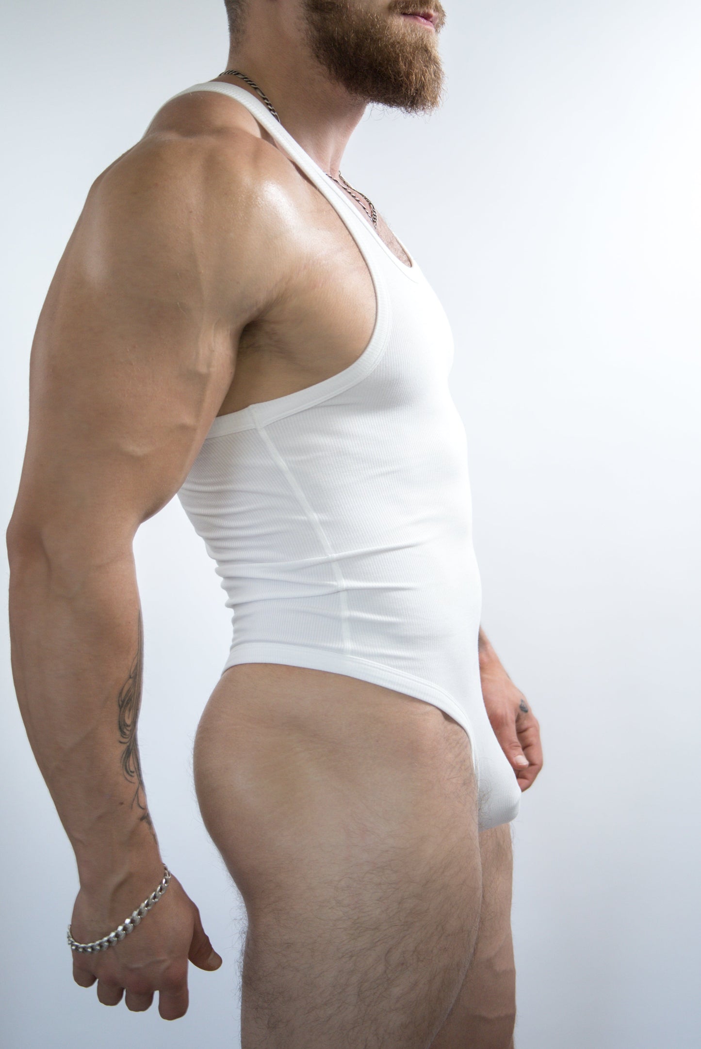Cotton Rib Bodysuit | Pure White