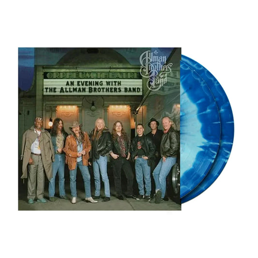 ALLMAN BROTHERS - AN EVENING WITH THE ALLMAN BROTHERS BAND - FIRST Black /Blue Swirl VINYL  LP