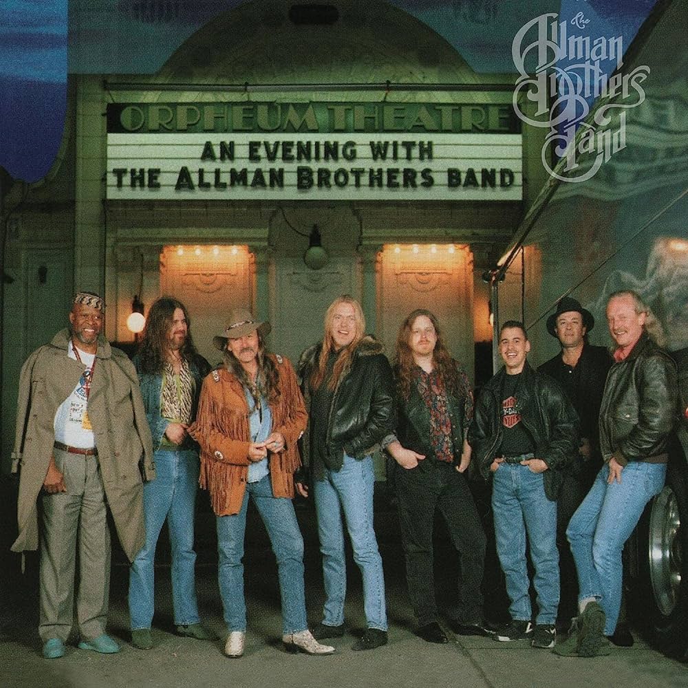 THE ALLMAN BROTHERS - AN EVENING WITH THE ALLMAN BROTHERS BAND - FIRST SET Red & Orange Swirl Vinyl LP