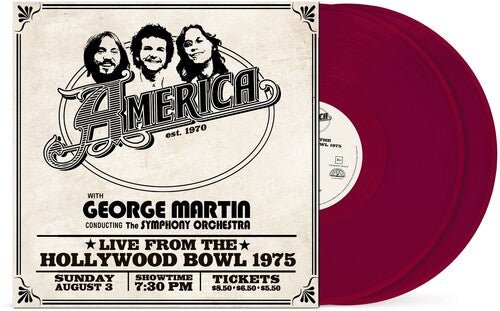 AMERICA - AMERICA: LIVE AT THE HOLLYWOOD BOWL 1975 Vinyl LP