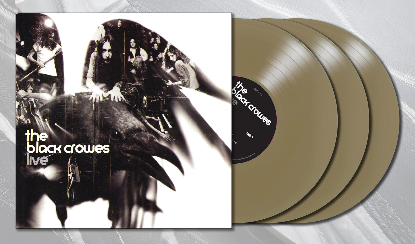 The Black Crowes - Live (Gold Metallic Vinyl/Limited Edition) 3 Vinyl LP