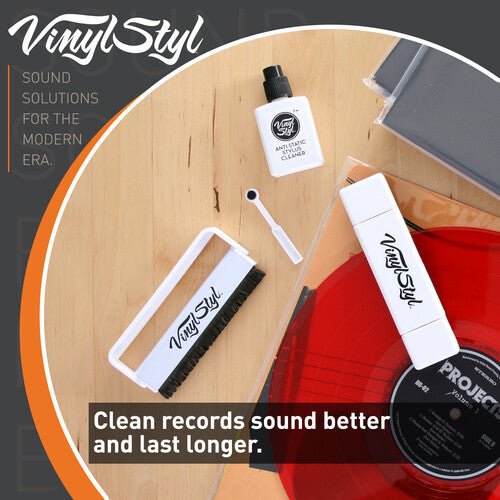 Vinyl Styl® Ultimate Vinyl Record Care Kit - Record & Stylus Brushes And Fluid