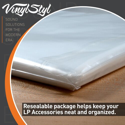 Vinyl Styl® 12 Inch Outer Record Sleeves - Open Top - 50 Count (Clear)