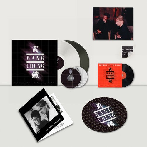 WANG CHUNG - CLEAR LIGHT / DARK MATTER - CLEAR WHITE & BLACK Vinyl LP