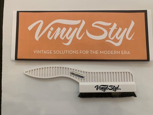 Vinyl Styl® Premium Conductive Anti-Static Record Cleaning Brush (White)
