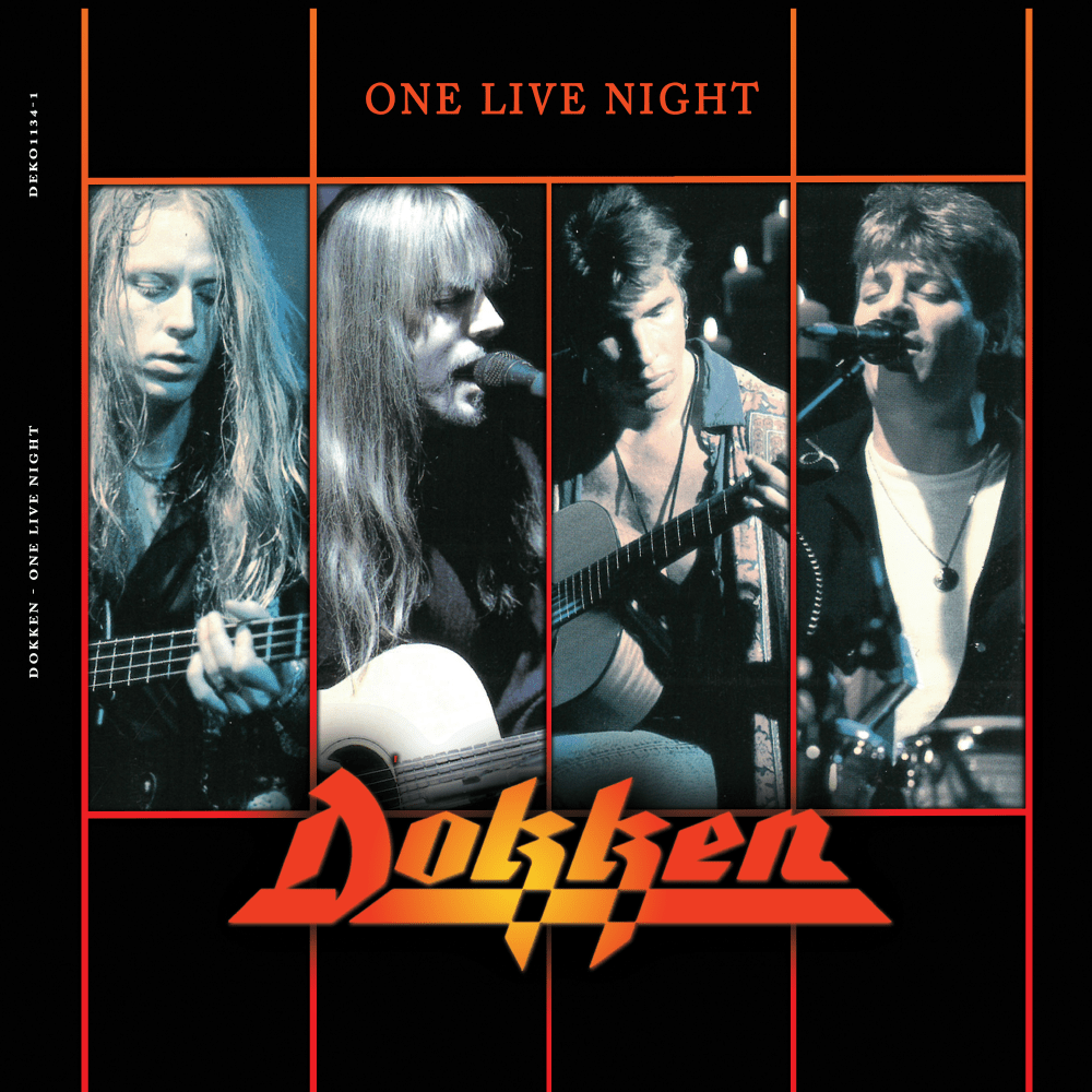 Dokken - One Live Night Orange Vinyl LP (tiny corner crease)