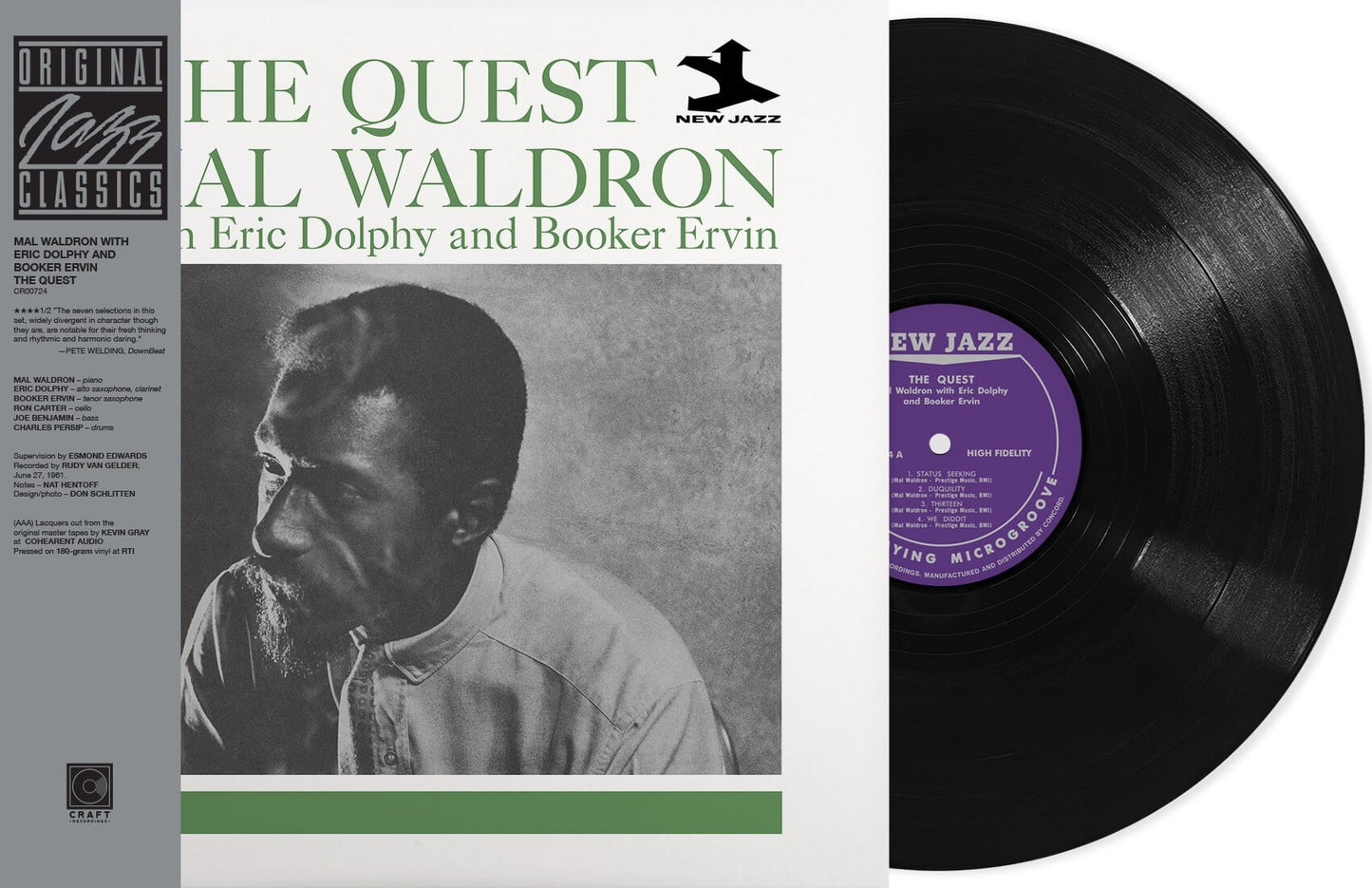 WALDRON,MAL / DOLPHY,ERIC / ERVIN,BOOKER - QUEST (ORIGINAL JAZZ CLASSICS SERIES) Vinyl LP