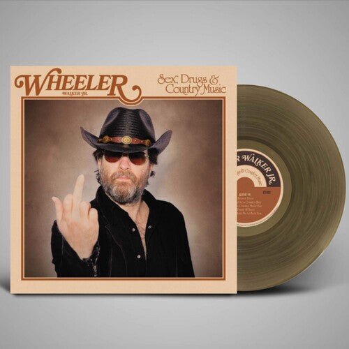 WHEELER WALKER JR. - SEX DRUGS & COUNTRY MUSIC - NATURAL TRANSLUCENT Vinyl LP