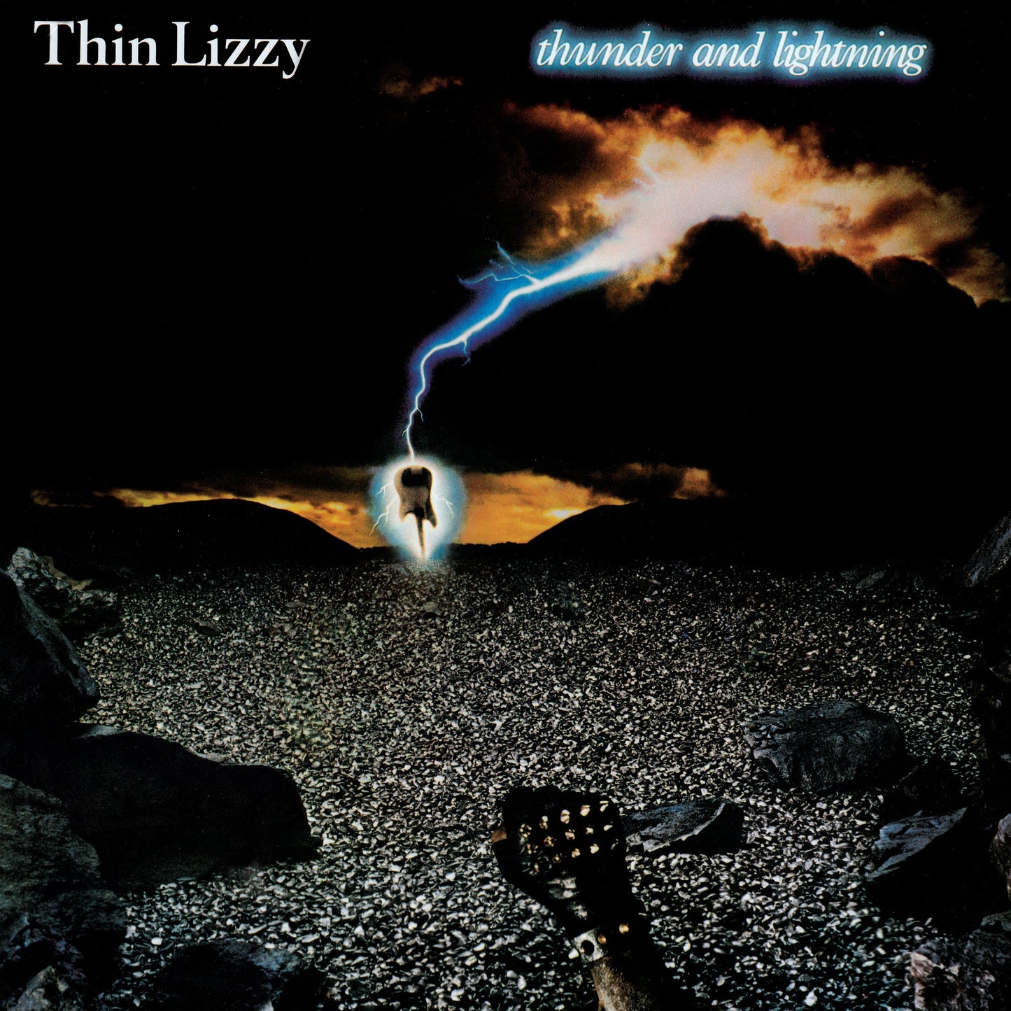 THIN LIZZY - THUNDER AND LIGHTNING METALLIC GOLD Vinyl LP